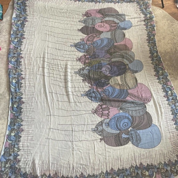 813 Ottotredici Scarf Balloon‎ Print Rectangle Modal Silk Blend Multicolor - Picture 6 of 10